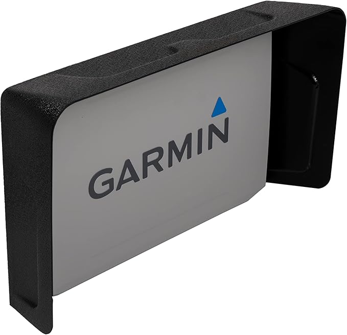 BerleyPro Garmin Fish Finder Visor — Sun Cover & Glare Reduction — Fits Echomap UHD/UHD2/Ultra, GPSMAP, Striker, Echomap Chirp & More — CNC Machined ASA Plastic