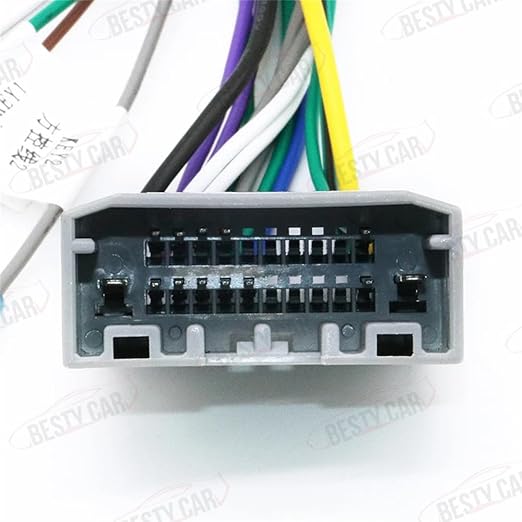 16pin Car Stereo Radio Power Retrofit Wiring Harness Adatper fits for Jeep Wrangler Cherokee Compass Grand Patriot Dodge Caliber Voyager Chrysler Sebring