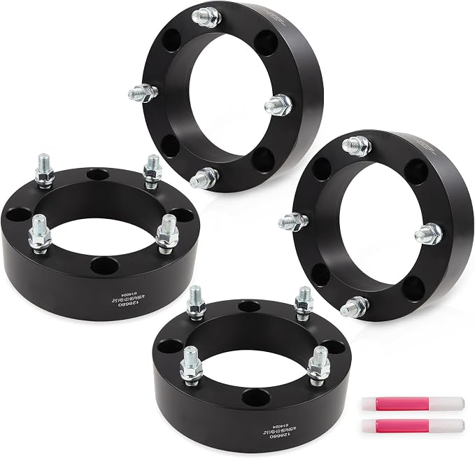 ECCPP 4PCS 2" Wheel Spacer 4x156 4 Lug 131mm CB 12x1.5 Studs Compatible with 2009-2013 for Polaris Ranger RZR 800 S 2007-2013 for Polaris Sportsman 800 EFI 2004-2010 for Yamaha YFM350 Raptor