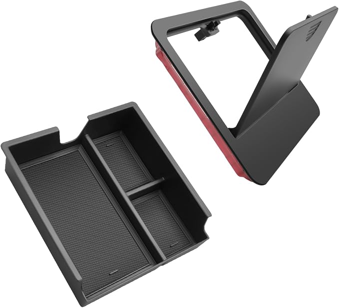 SKTU 2Pcs for 2024 2025 2026 Lexus GX550 Accessories Center Console Organizer for 2024 2025 2026 Lexus GX550 Console Tray & Hidden Storage Box GX550 Privacy Storage Box (NOT Fit for Cool Box)