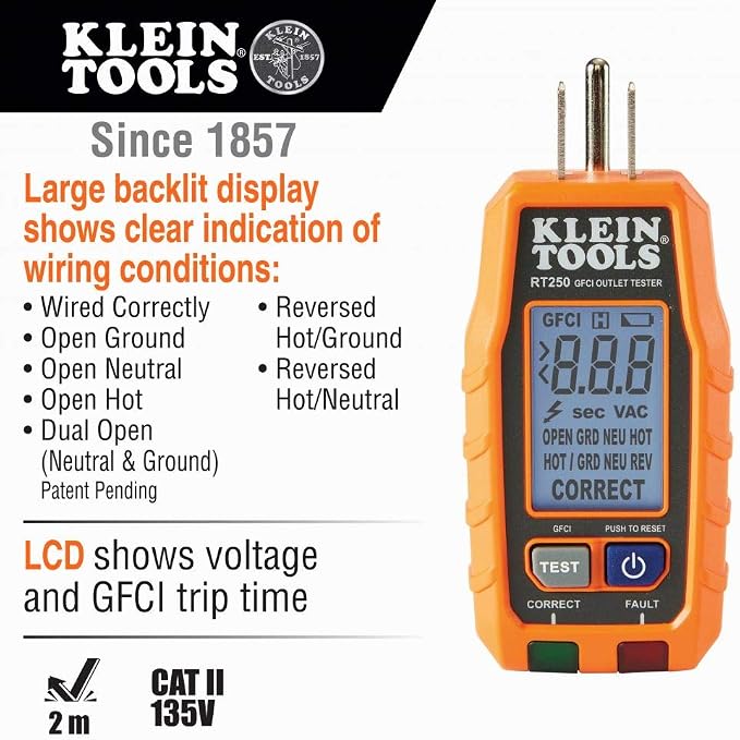 Klein Tools Circuit Breaker Finder Tool Kit with GFCI Outlet Tester (2-Piece)