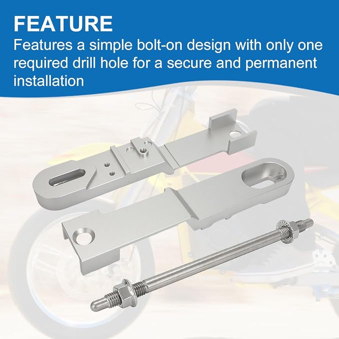 Swing Arm Extension Kit Compatible with Razor MX650 SX500 MX500, 3''-4'' Widening Axle Extension, Silver