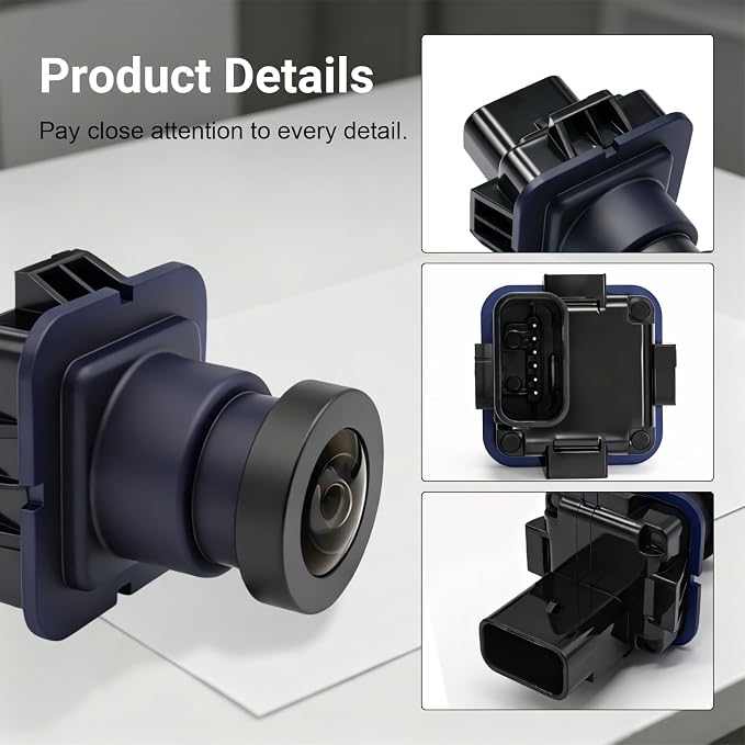 Rear Camera Parking Assist Rear View KB3Z-19G490-B Compatible with Ford Ranger 2019 2020 2021, 130° HD Night Vision Park Assist Rear View Camera Replace OE PAC504 FO1960185