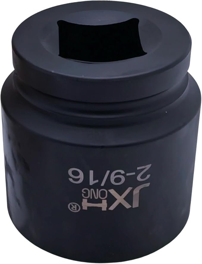 1-1/2" Drive Impact Socket, 6-Point, Heat Treated Cr-Mo Steel – Heavy Duty for Hydraulic Impact Wrench (2-9/16")