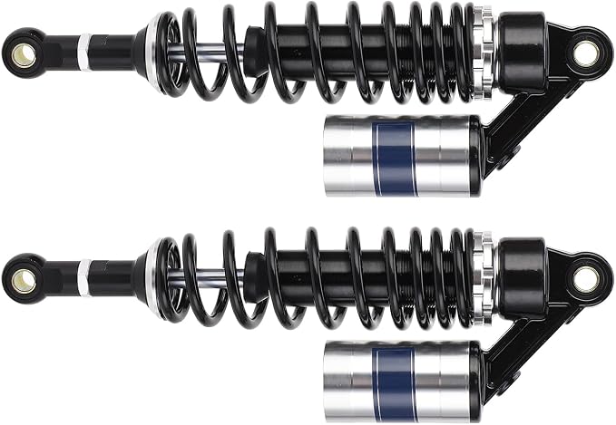 Keenso Aluminum Motorcycle Shock Absorbers, 13.5 Inch for ATV Quad Dirt Sport Bikes