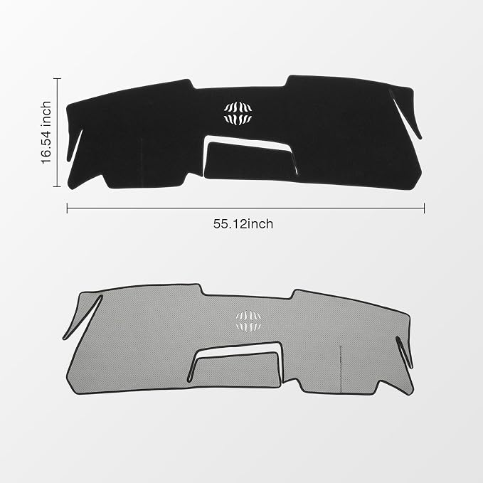 KUST Black Dash Cover for Mazda CX-30 CX30 2020-2024 2025 2026(Without HUD) Polyester Dashboard Cover Non-Slip Interior Accessories for CX30 Dash Mat Sunshade Windshield Glare