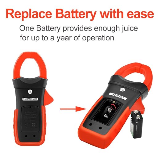 Digital Clamp Multimeter, AC/DC Amp Meter with Bluetooth, 4000 Count Auto-Ranging Clamp Meter Voltmeter Continuity/Capacitor HVAC Tool Multi Tester