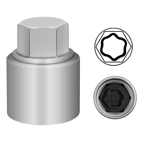 052 Wheel Locking Nut Key for BMW, Socket OD 27mm - ID 25mm, Anti-Theft Lug Nut Removal Tool