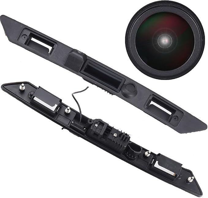1280 * 720 Pixels HD Car Rear View Trunk Handle Camera Parking Reverse Back up Camera Replacement for Audi A3 A4 S5 S6 Q7 RS3 S3 RS4 S4 RS6 S6 A6 A6L C6 Plus RS Variants Kombi Night Vision Waterproof