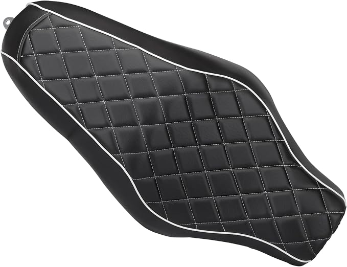 LKV Motorcycle 2-Up Driver Passenger Seats Front Driver Rear Cushion Pad Compatible with Harley Sportster Iron 883 1200 XL XR 48 72 Custom 2014-2016, Diamond