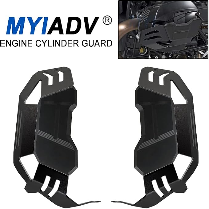 Motorcycle Engine Guard Cylinder Head Protector For BMW R NINE T Scrambler Urban G/S Pure Racer /5 R1200R R1200GS ADV Adventure (Black)