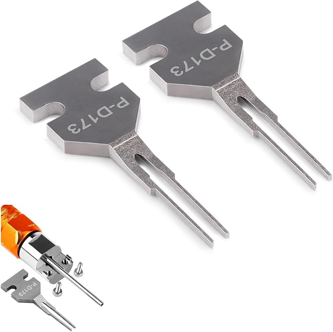 JRready ST5281 2PCS P-D173 Replacement Tips for DAP-D173 Ejector Rod Pin Extractor-Terminal Release Tool Accessories Suit for Molex Mini-Fit Jr.5557,5559 PC Power Connectors(ATX/EPS/PCI-E)