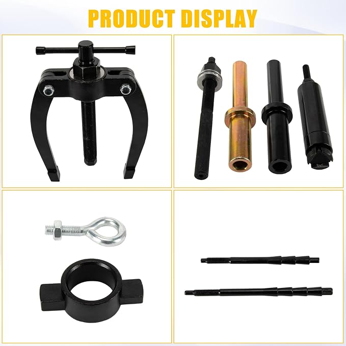 Injector Sleeve Remover Installer Kit for Mack MP7 MP8 D11 D12 D13 Engine | Replce for 9986174 88800387 88800196, heavy-duty steel, truck engine maintenance, removes installs cups without damage