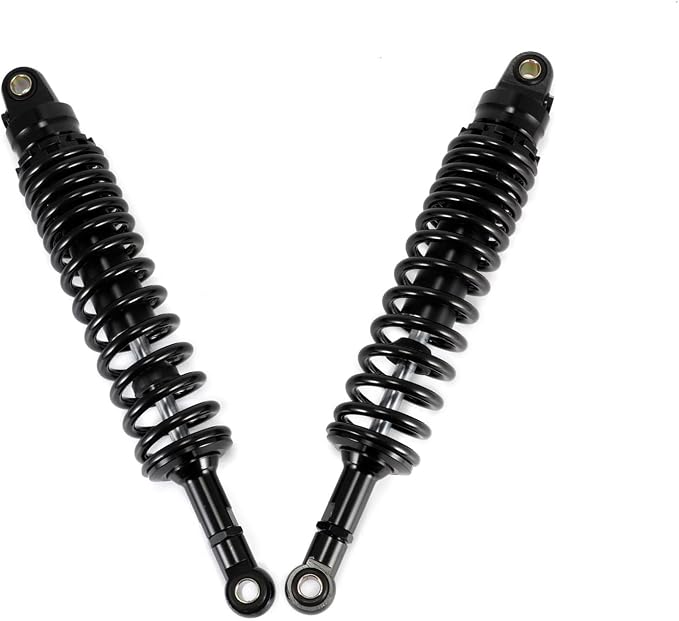 360mm 380mm 400mm 420mm Universal Motorbike Air Shock Absorber Rear Suspension ATV Quad Scooter Dirt Bike For YZF-R1 YZF-R6 YZF-125 XC EXC XCF (Black, 13.38 inch 340mm)
