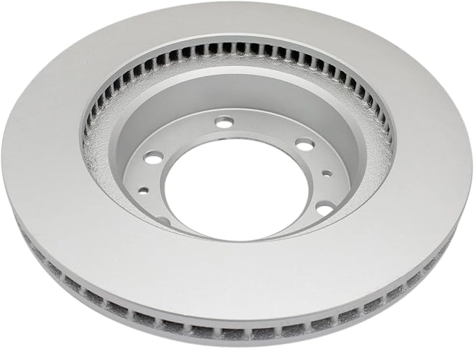 TRQ Front Brake Rotor Set G Coated Vented Compatible with 2003-2009 Toyota 4Runner 2007-2014 FJ Cruiser 2005-2023 Tacoma