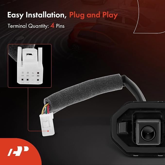A-Premium Rear View Backup Camera Compatible with Nissan | Parking Camera for 2016 2017 2018 Altima Sedan - Replace# 28442-9HS2A