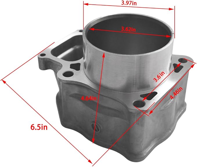 Upgrade Cylinder Piston Top End Kit fit for Honda 2012-2019 TRX500 FM/FE/FPE/FPM Fourtrax Foreman, 2015-2019 TRX500 FA/FM Foreman Rubicon 500 4x4