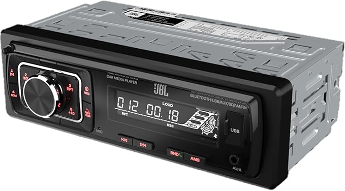 JBL Celebrity150 Single DIN Bluetooth FM Radio USB/AUX SD Card High Power Mechless with F/R and Sub Output Car Media Receiver