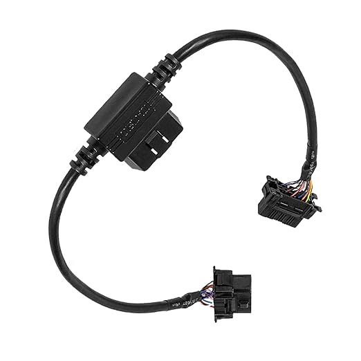YMT 76405-01A Plug-N-Play Pass Thru Harness Clip in OBD Plug, Override Switch OBD Plug Through Harness Fit for Toyota &Ram