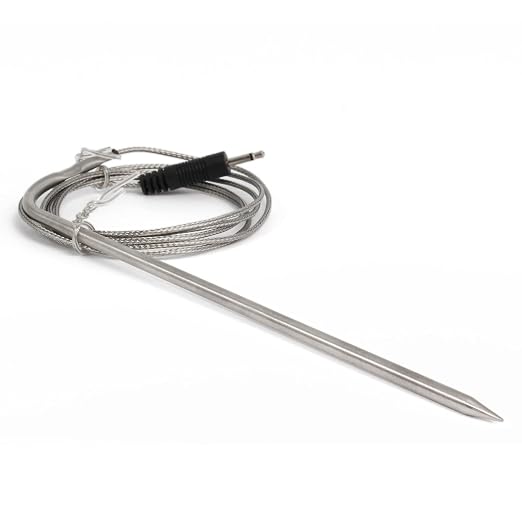 Escali Infrared Surface and Probe Digital Thermometer 40-inches Plug-in Probe, Two-in-One Adjustable Temperature Alert