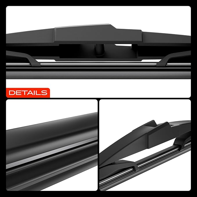 A-Premium 26"+16"+14" Windshield Wiper Blades Compatible with Hyundai Tucson, Nexo & Mazda CX-7 - Front Rear Wipers Blade Set for Hook/RL2 Arm Connector, with Wear Indicator & Towel (Pack of 3)