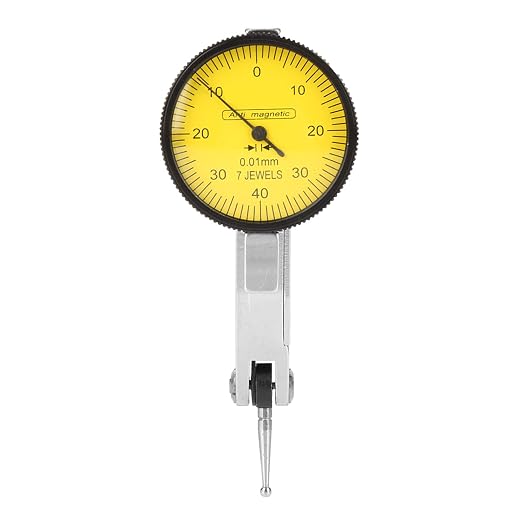 Dial Indicator,Flexible Strong Magnetic Stand Base Holder + Lever Dial Test Indicator for Surface Measuring