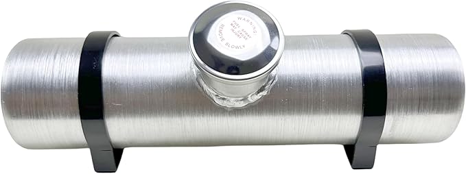 JSD 0.72 Gallon 4" x 15" Universal Aluminum Spun Round Gas Tank Center Fill 1/8" NPT Outlet For mini bike,motor bike, go kart