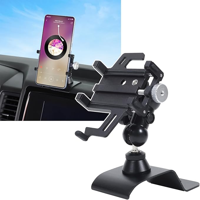 Aunginsy Car Phone Mount Compatible with Nissan Frontier 2022-2024 Center Console Phone Holder Dash Panel Mobile Phone Bracket Universal Cell Phone Navigation Stand Fit All Smart Phones Accessories