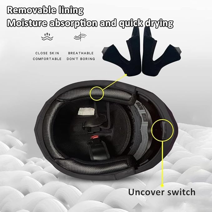 Bluetooth Modular Motorcycle Helmet DOT/ECE Approved Full Face Flip up Anti-Fog Double Visor Helmet Built-in Dual Speaker with Microphone for Adult Men and Women…