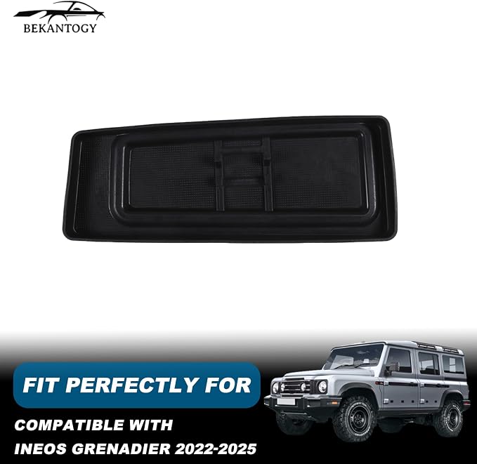 Car Center Console Dashboard Storage Tray Compatible with Ineos Grenadier 2020-2024 Non-Slip Dashboard Storage Tray Interior Storage Box Car Silicone Storage Tray