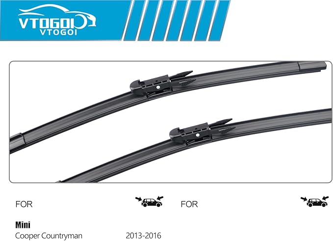OEM Windshield Wiper Blades Replacement for BWM Mini Cooper Countryman 2011 2012 2013 2014 2015 2016, All Weather Original Factory Quality Front & Rear Wipers Set 20 "+19"+10" (Pack of 3)