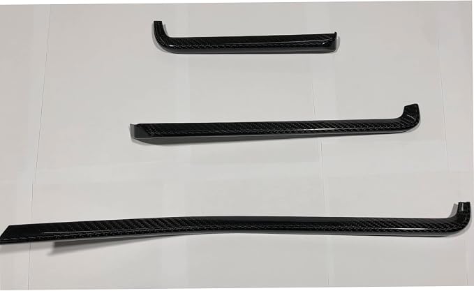 Compatible with Corvette C8 Carbon Fiber Interior Trim Kit Covers Accessories (Real Carbon Fiber) (3 Piece Kit) fits 2020 2021 2022 2023 2024 2025