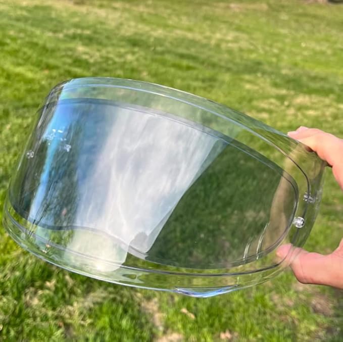 Photochromic and Anti Fog Insert Film for Motorcycle Helmet Visor,Inner Auto Darkening Layer Transitions Clear Indoors to Dark in Sunlight,Easy Peel and Stick Installation,3.66" x 10.7"
