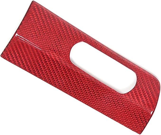 Auto Headlight Switch Button Panel Cover Trim，Compatible with forChevrole-t Corvette C8 Stingray Z06 Z51 2020 2021 2022 2023 2024 HUD Head-up Display Switch Trim Real Carbon Fiber (Red Carbon Fiber)