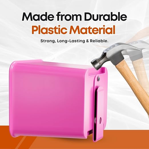 Pink Car Trash Can with Floor Mat Clip – Waterproof & Leakproof Small Bin for Car, SUV, Truck, Van – Includes 1 Box of Trash Bags Inside + 6 Extra Boxes (Total of 7 Boxes, 140 Bags)