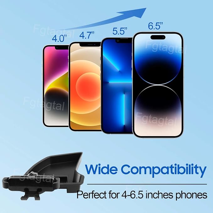 Center Console Multi-Mount Phone Holder Storage Box Compatible with Chevrolet Corvette C8 2020-2025, Dashboard Left Side Storage Tray Organizer, Telescopic Arm Holder