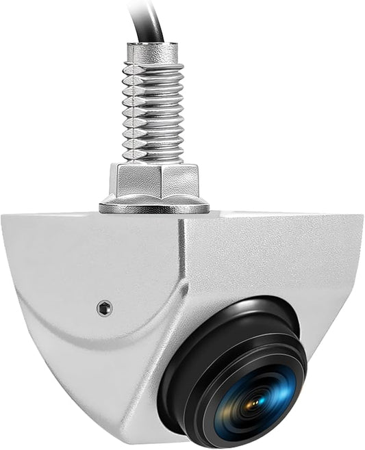 Backup Camera with Switchable Front View - 1080P Metal AHD, 170° Wide Angle Rearview, Super Clear Night Vision, IP69 Waterproof Reverse - Universal for Cars, Trucks, SUVs, Vans (Silver)