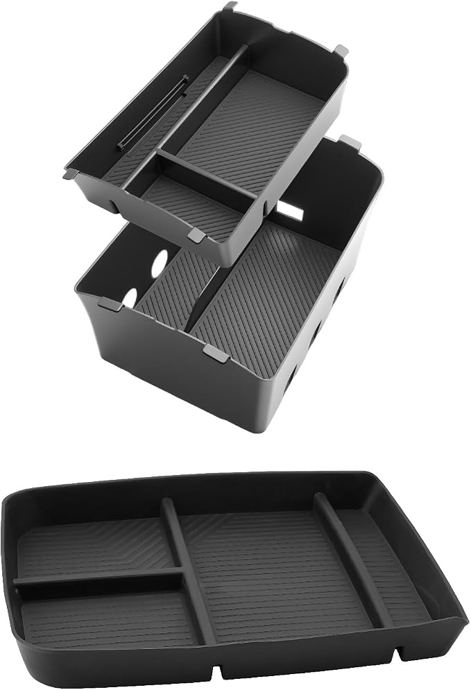 LUWU Center Console Organizer Compatible with 2026 Hyundai Palisade Calligraphy Accessories Palisade LX3 2026 Accessories Armrest Console Organizer & Armrest Lower Storage Tray 3PCS (ONLY for 7-Seat)