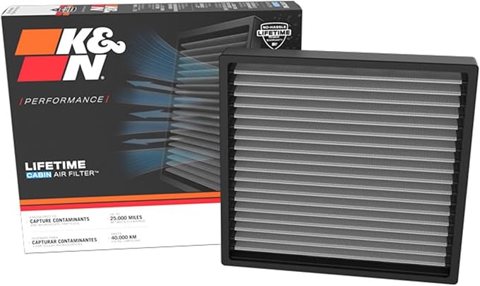 K&N LIFETIME Cabin Air Filter: Premium, Washable, Clean Air for your Cabin: Compatible with 2019-2026 Hyundai: (See Product Description for Select Models), VF2085