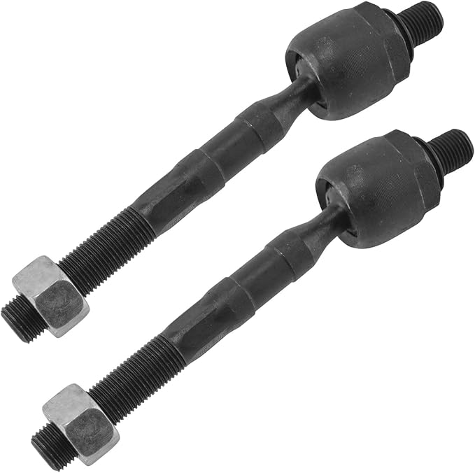 TRQ Front Inner Tie Rod Set 2 Piece Compatible with 2006-2011 Hyundai Azera 06-10 Sonata 07-09 Kia Amanti