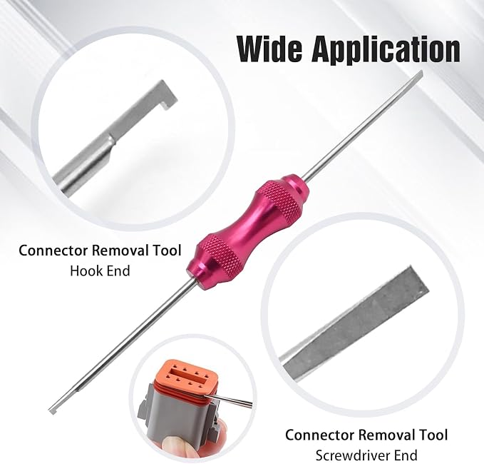 SYOWADA 338PCS Deutsch Connector Kit 2 3 4 6 8 12 Pin Connectors DT Deutsch Crimping Tool Waterproof Electrical Connector Automotive Repair Removal Tool Kit