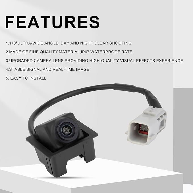 95407397 Rear View Back Up Camera Compatible with 2011-2016 Chevy Cruze 2010-2017 Chevy Equinox GMC Terrain Park Assist Camera Replaces# 15926123,20903513, 22913698