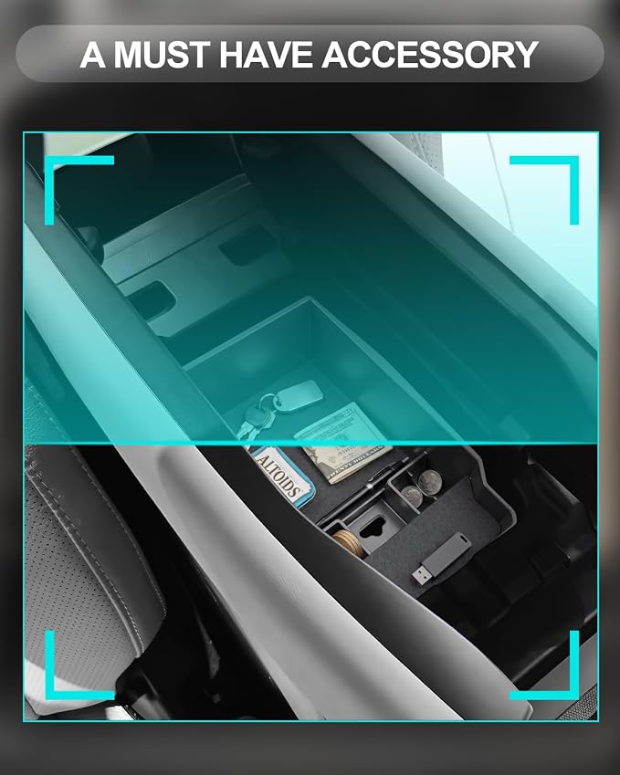 CDEFG for 2026 Mazda CX5 Center Console Organizer Tray 2026 CX-5 Accessory | for 2026 Mazda CX-5 (S/Select/Preferred/Premium/Premium Plus) Accessories Middle Console Armrest Storage Box Coin Holder
