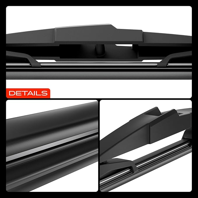 A-Premium 24"+19"+12" Windshield Wiper Blades Compatible with Dodge Journey 2009-2020 - Front Rear Wipers Blade Set for Hook/RL2 Arm Connector, with Wear Indicator & Towel (Pack of 3)
