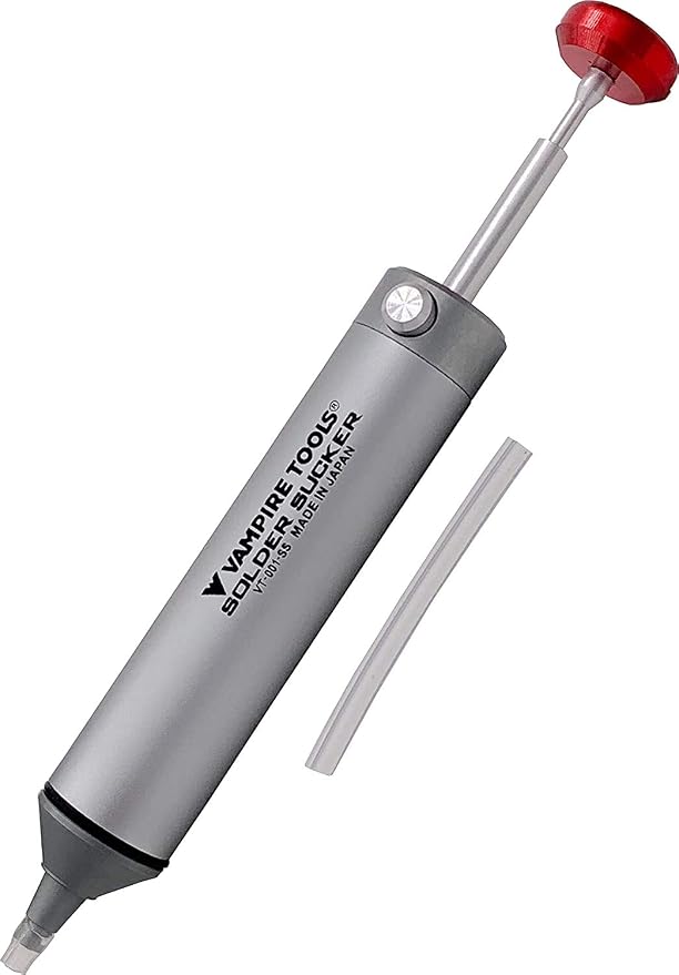 Vampire Tools VT-001-SS World's Best Solder Sucker, VAMPLIERS World's Best Pliers. 3-PC Set +Needle Nose+Long nose & mini Nippers ESD Safe for IT/iPhone/Mac & PC Repair
