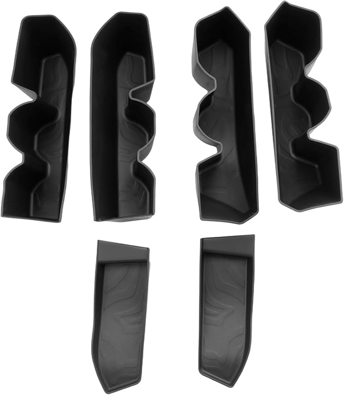 CDEFG 6Pcs for 2025 2026 Toyota Tacoma Side Door Storage Tray Organizer, for 2025-2026 Toyota Tacoma Accessories Front Door & Back Door Handle Pockets Inserts