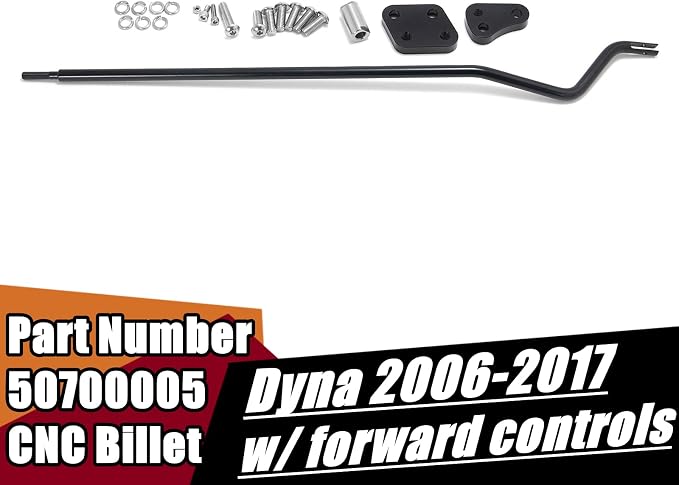 TOFR Reduced Reach Forward Control Relocation Conversion Kit OEM 50700005 for Harley Dyna 2006-2017 models with forward controls Wide Glide FXDWG Fat Bob FXDF Low Rider FXDL Street Bob FXDB