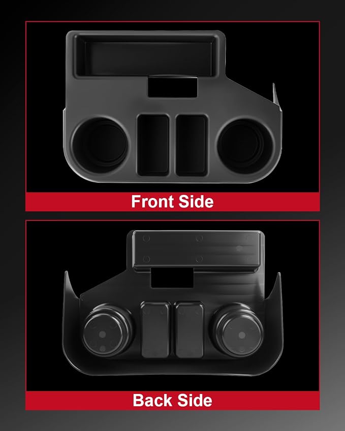 Center Console Cup Holder Compatible with Ram 1500 2500 3500 1994 1995 1996 1997 Black