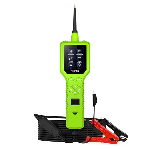 Intelligent Automotive Circuit Tester 9V-30V Vehicle Electrical System Tester with 2.4 Inch LCD Screen, Multimeter Oscilloscope Function for Car Circuit Detection