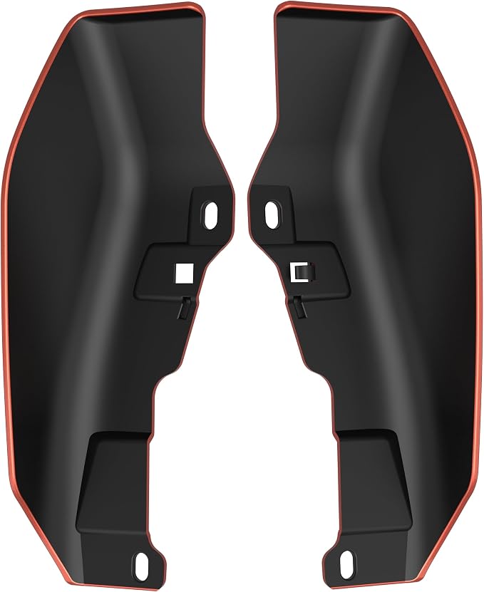 Color - Matched Mid Frame Air Deflectors Heat Shield, Perfectly Fit for Harley Touring Models 2009-2026 Sedona Orange